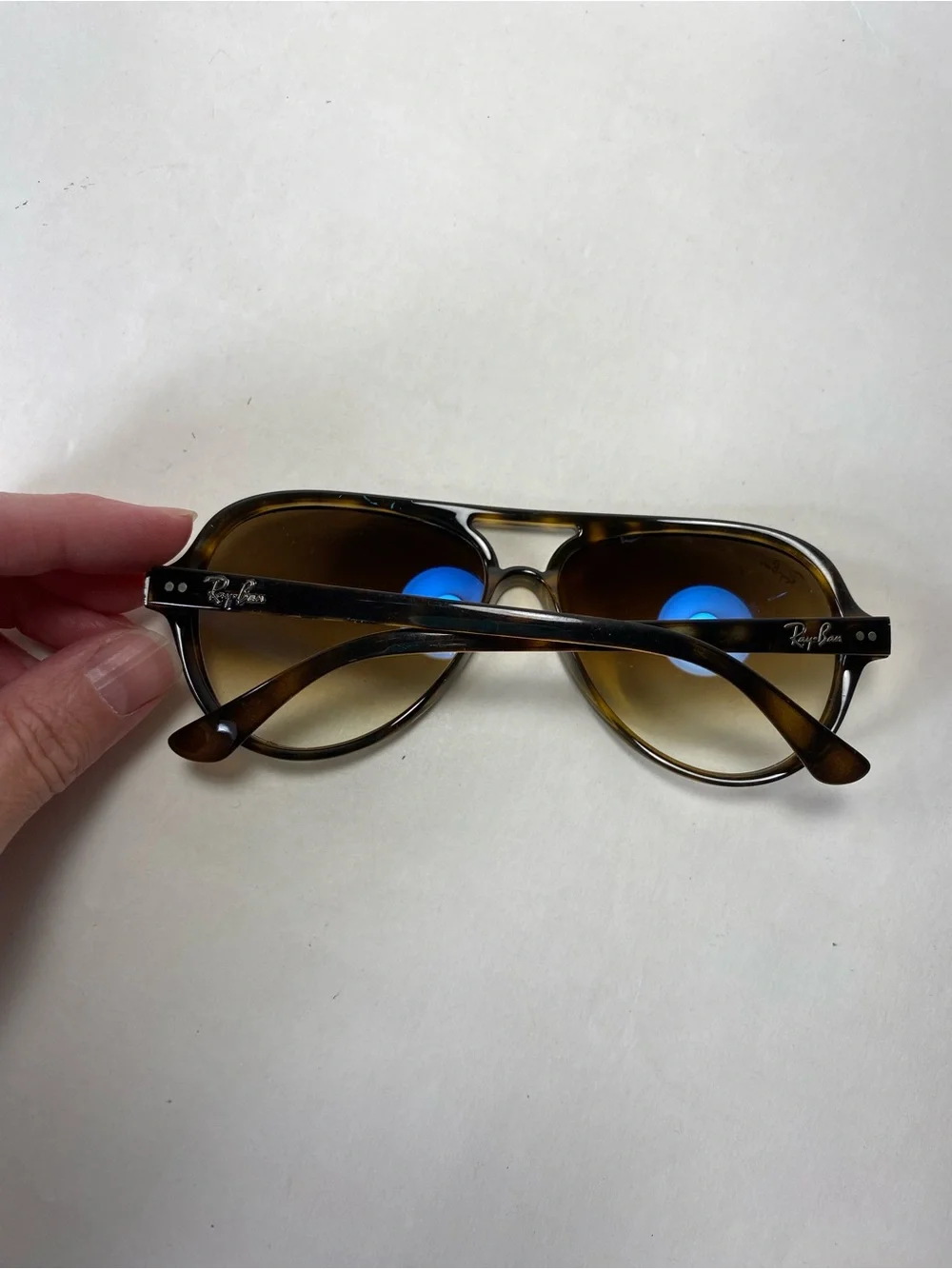 Ray-Ban Cats 5000 Sunglasses Lght Tortoise Frame Gradient Lenses